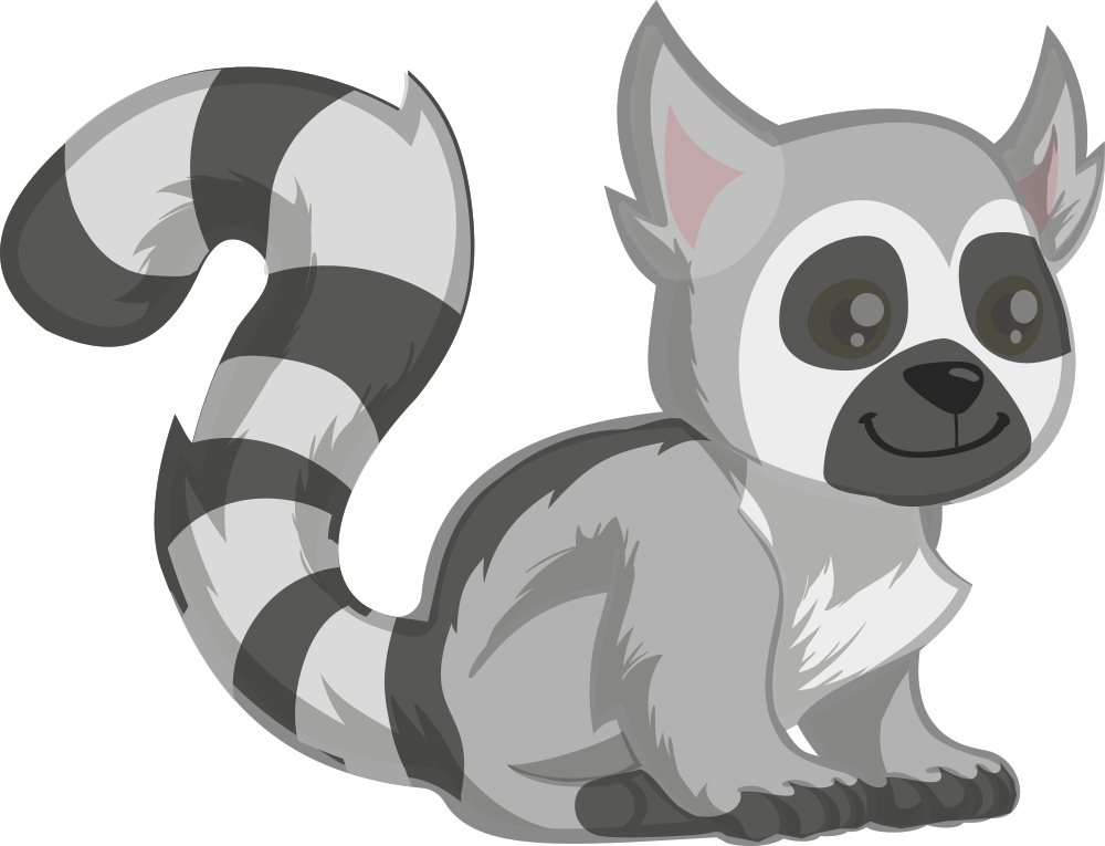 OnlineLabels Clip Art - Ring-tailed Lemur