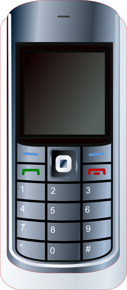OnlineLabels Clip Art - Cell Phone