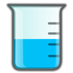 Lab Icon - Beaker Light Blue