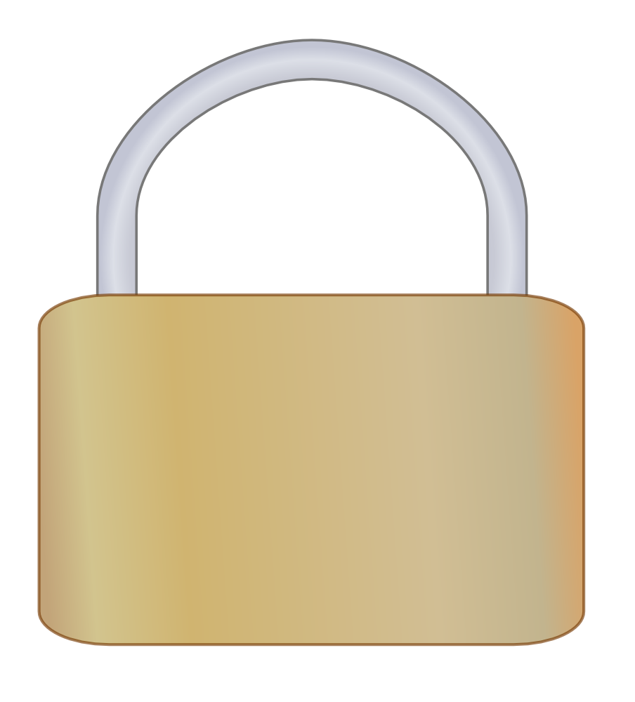 OnlineLabels Clip Art - Padlock