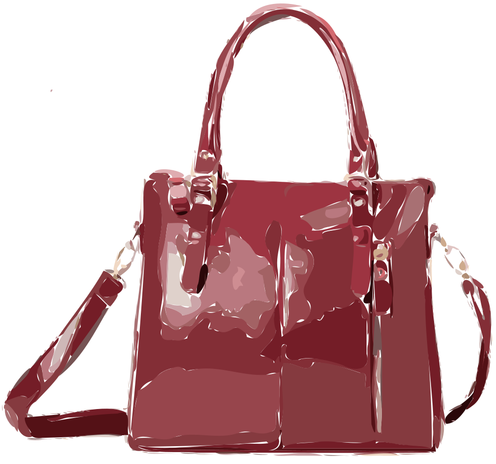 OnlineLabels Clip Art - Dark Red Bag