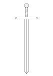 sword line art