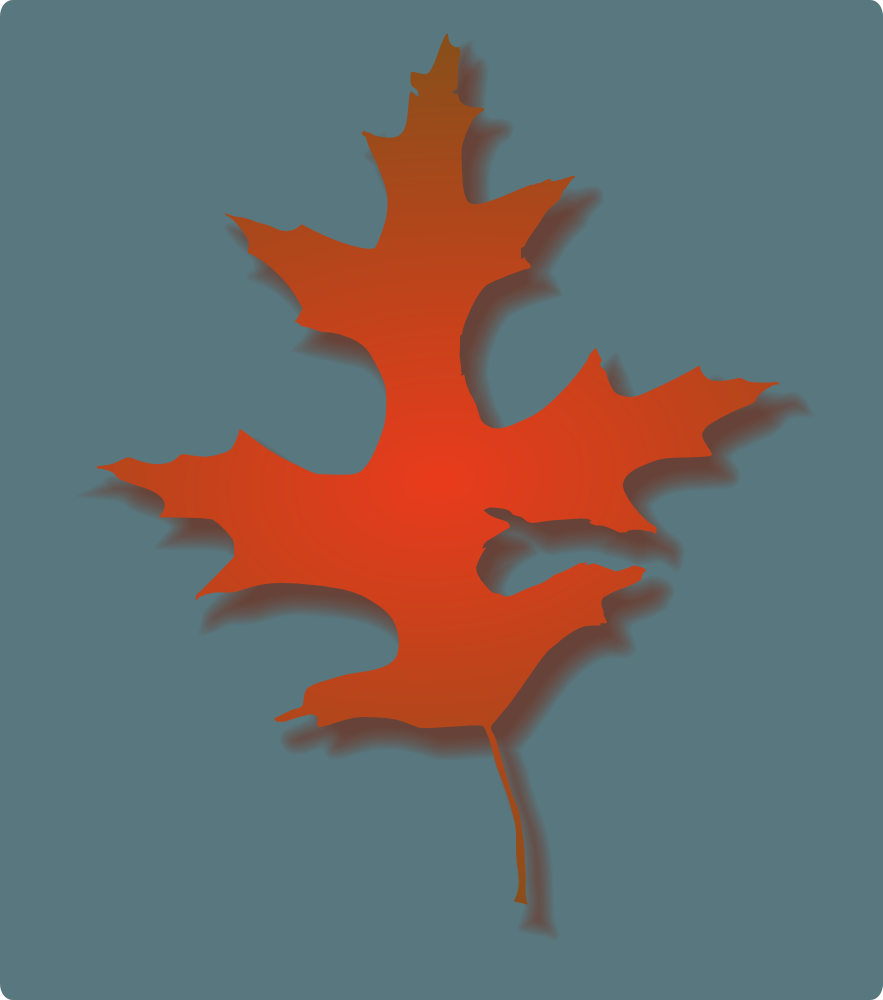 Onlinelabels Clip Art Oak Leaf Autumn