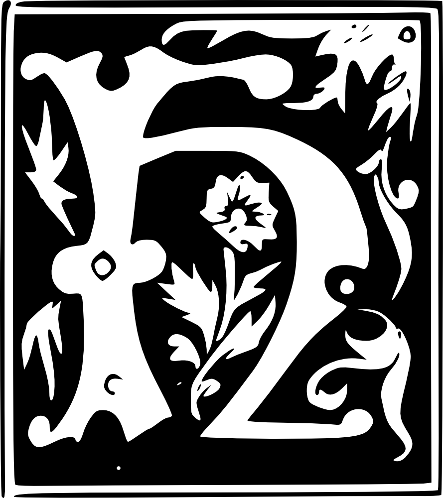 OnlineLabels Clip Art Decorative Letter Set