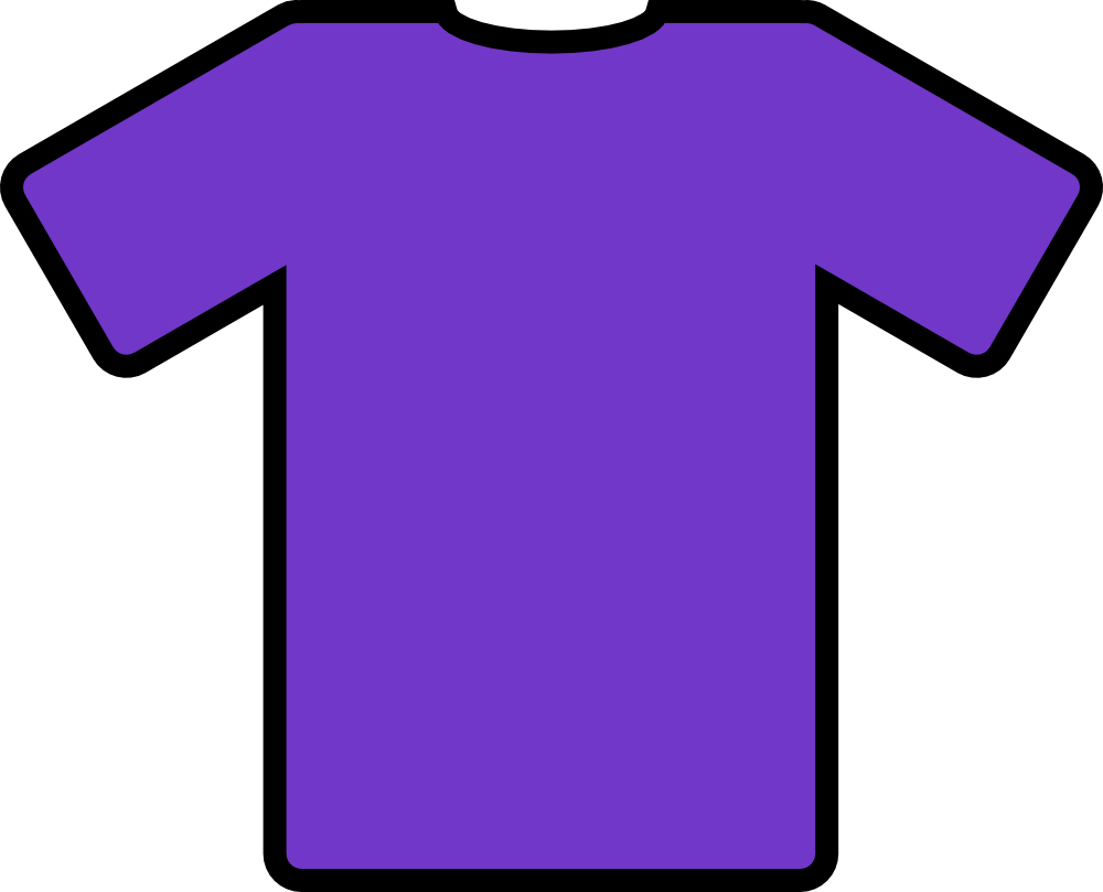 OnlineLabels Clip Art - purple t-shirt