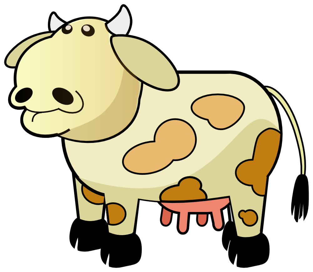 Download OnlineLabels Clip Art - Colour Cow 2