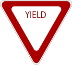 Yield Road Sign