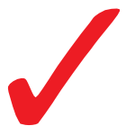 Simple Red Checkmark