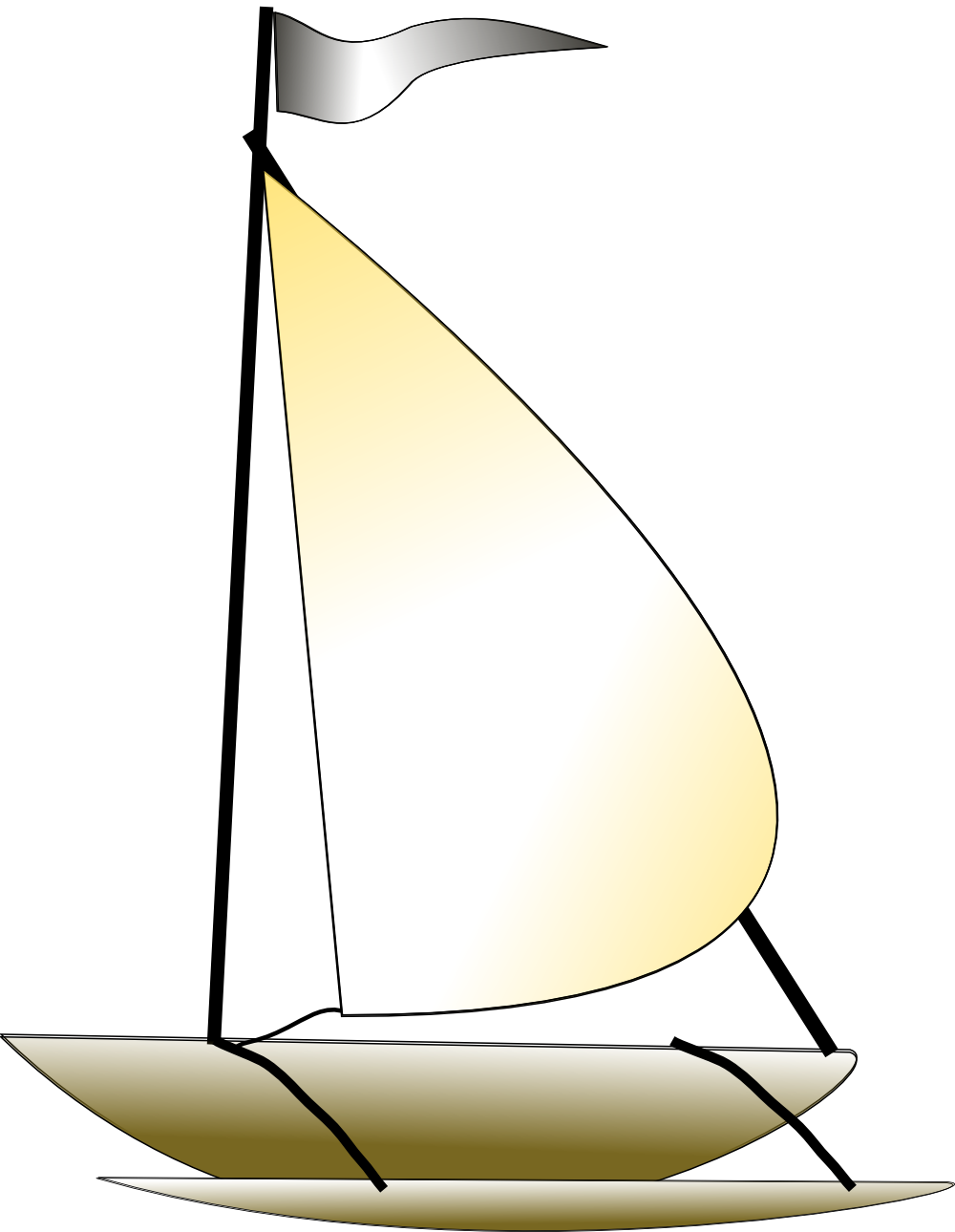 OnlineLabels Clip Art - Sailing Boat