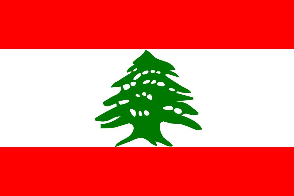 OnlineLabels Clip Art Flag of Lebanon