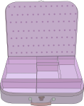 suitcase with compartment