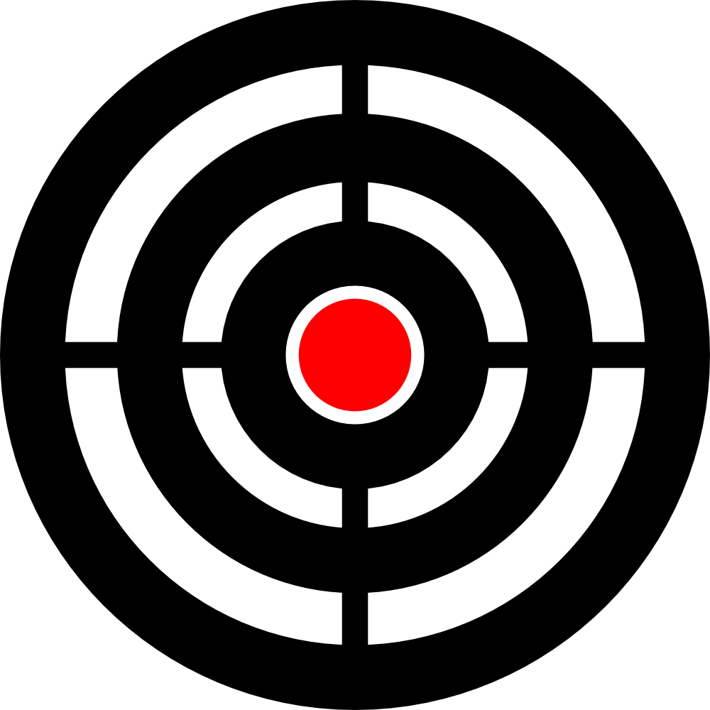 OnlineLabels Clip Art Zielscheibe target aim