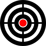 Zielscheibe target aim