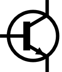 IEC NPN Transistor Symbol