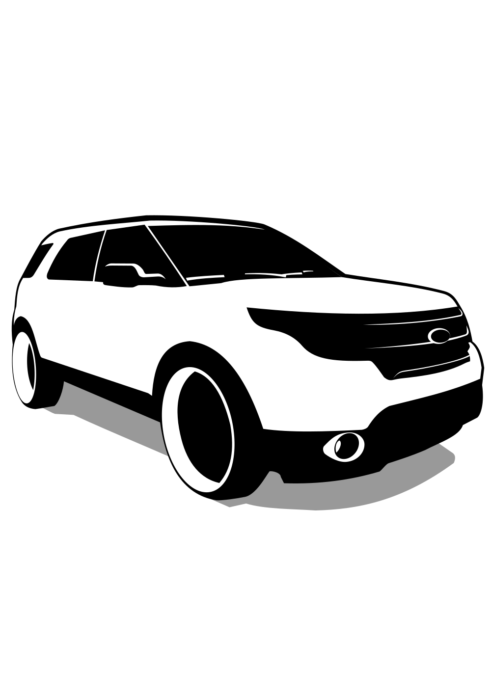 OnlineLabels Clip Art - Ford Explorer vector