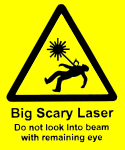 scary laser