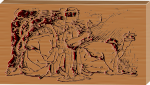 THREE KINGS ETCHED ON WOOD