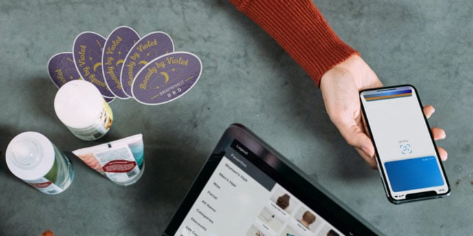 Oval Stickers and Laptop