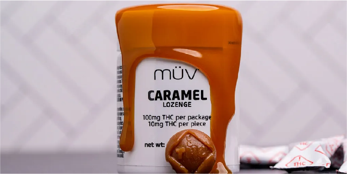 Caramel Cannabis Roll Labels