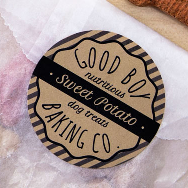 homemade dog treat labels