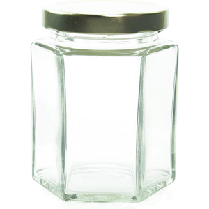 6 oz Hexagon Glass Jar