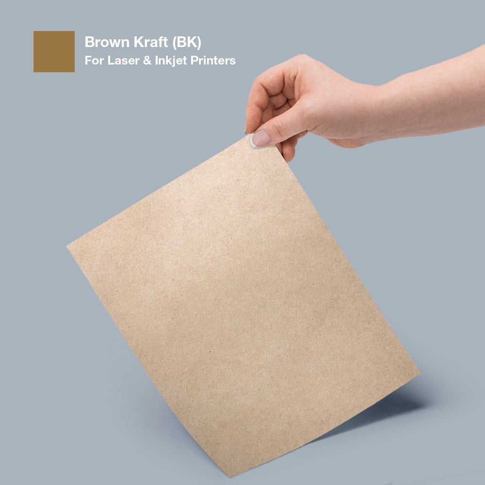 Brown kraft shop sticker paper