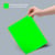 Fluorescent Green label sheet and color swatch.