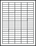1.5" x 0.5" Labels on 8.5" x 11" Sheets
