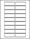 3" x 1" Labels on 8.5" x 11" Sheets