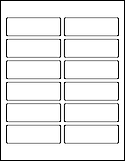 3.75" x 1.25" Labels on 8.5" x 11" Sheets