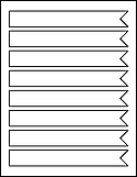 7.5" x 1" Labels on 8.5" x 11" Sheets