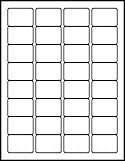 1.75" x 1.25" Labels on 8.5" x 11" Sheets