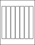 1" x 8" Labels on 8.5" x 11" Sheets