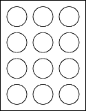 2" Circle Labels on 8.5" x 11" Sheets