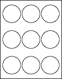 2.5" Circle Labels on 8.5" x 11" Sheets