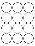 2.5" Circle Labels on 8.5" x 11" Sheets