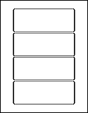 6" x 2.25" Labels on 8.5" x 11" Sheets