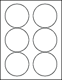 3.33" Circle Labels on 8.5" x 11" Sheets