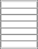 8.1875" x 1.375" Labels on 8.5" x 11" Sheets