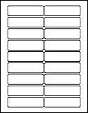 3.5" x 1" Labels on 8.5" x 11" Sheets