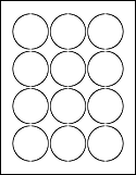 2.25" Circle Labels on 8.5" x 11" Sheets