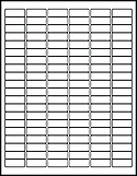 1.25" x 0.5" Labels on 8.5" x 11" Sheets