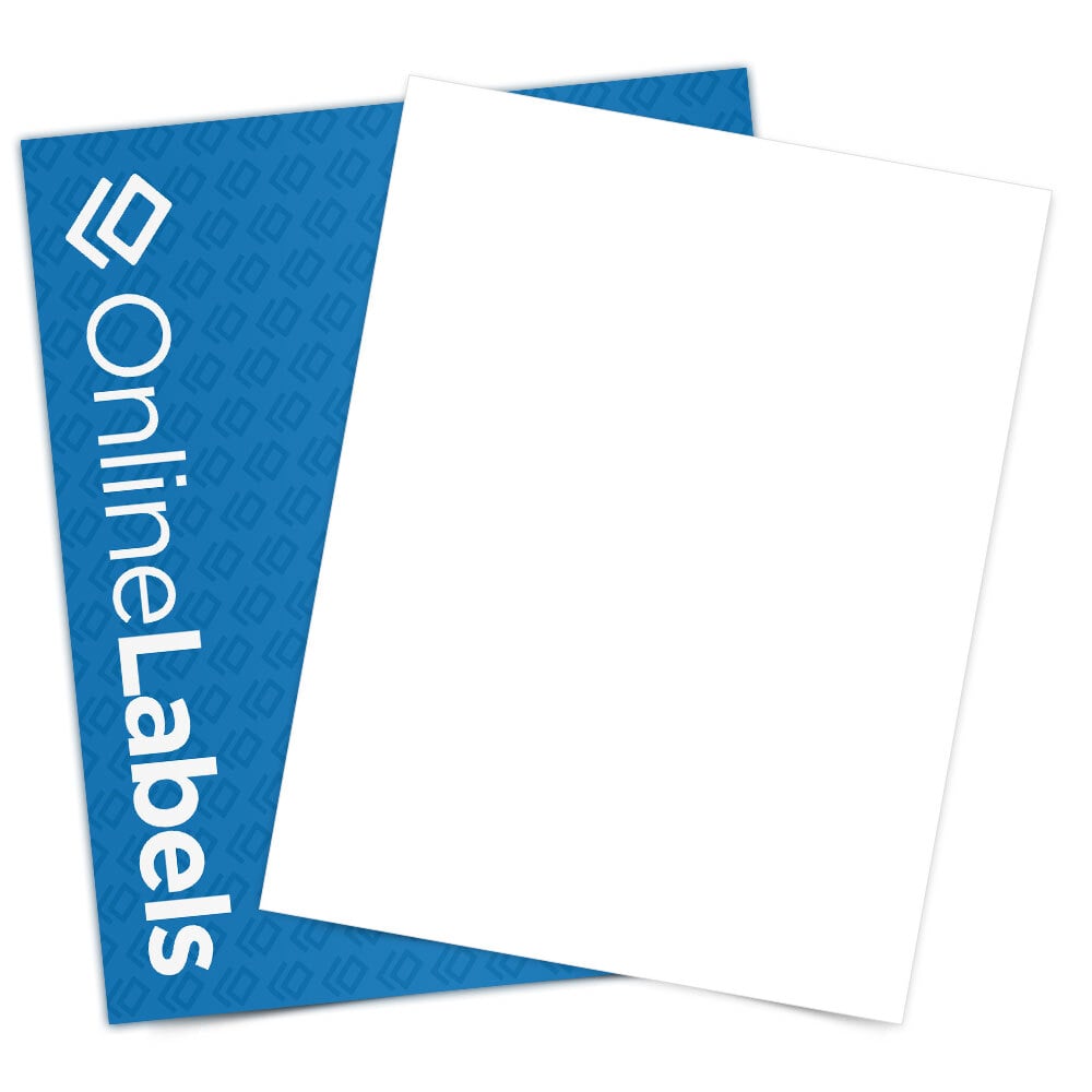 Semi-Gloss White Cardstock - 8.5 x 11-Inch