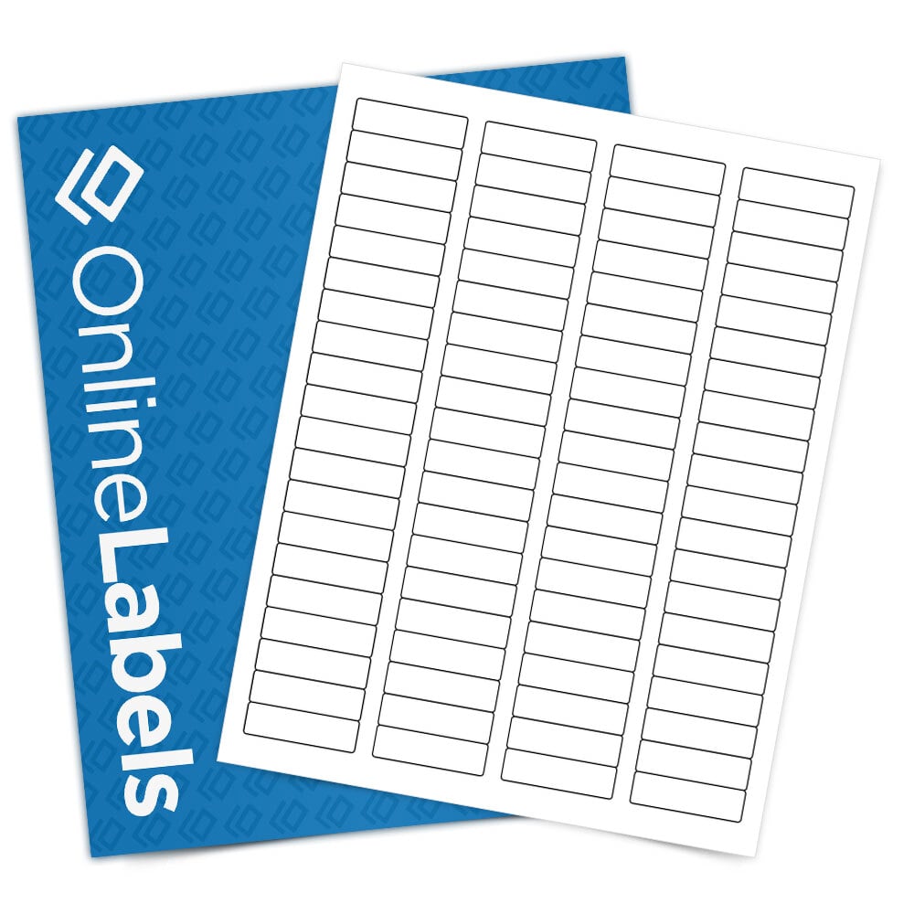 Online Labels OL25WX 1.75” X 0.5” 80labels/sheet 250 Sheets 