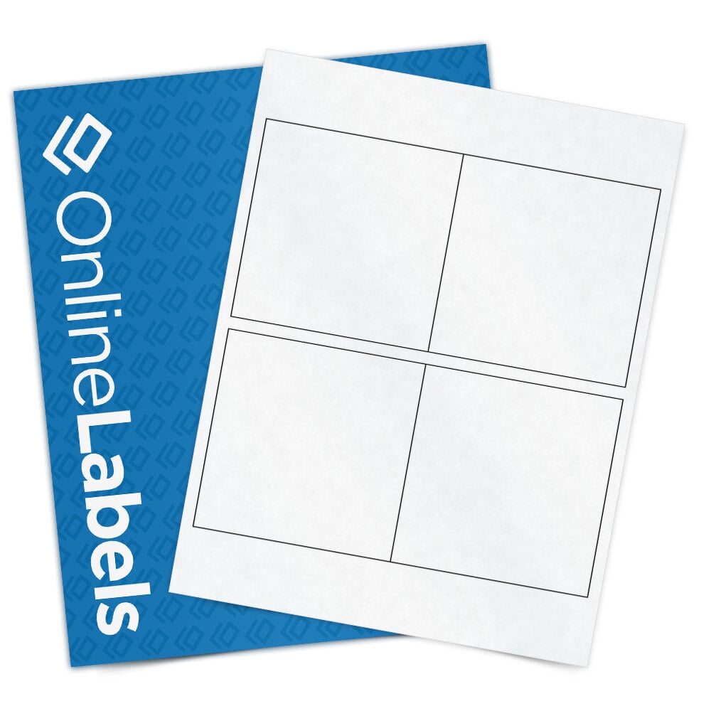 4 x 4 Square Blank Label Template - OL3027