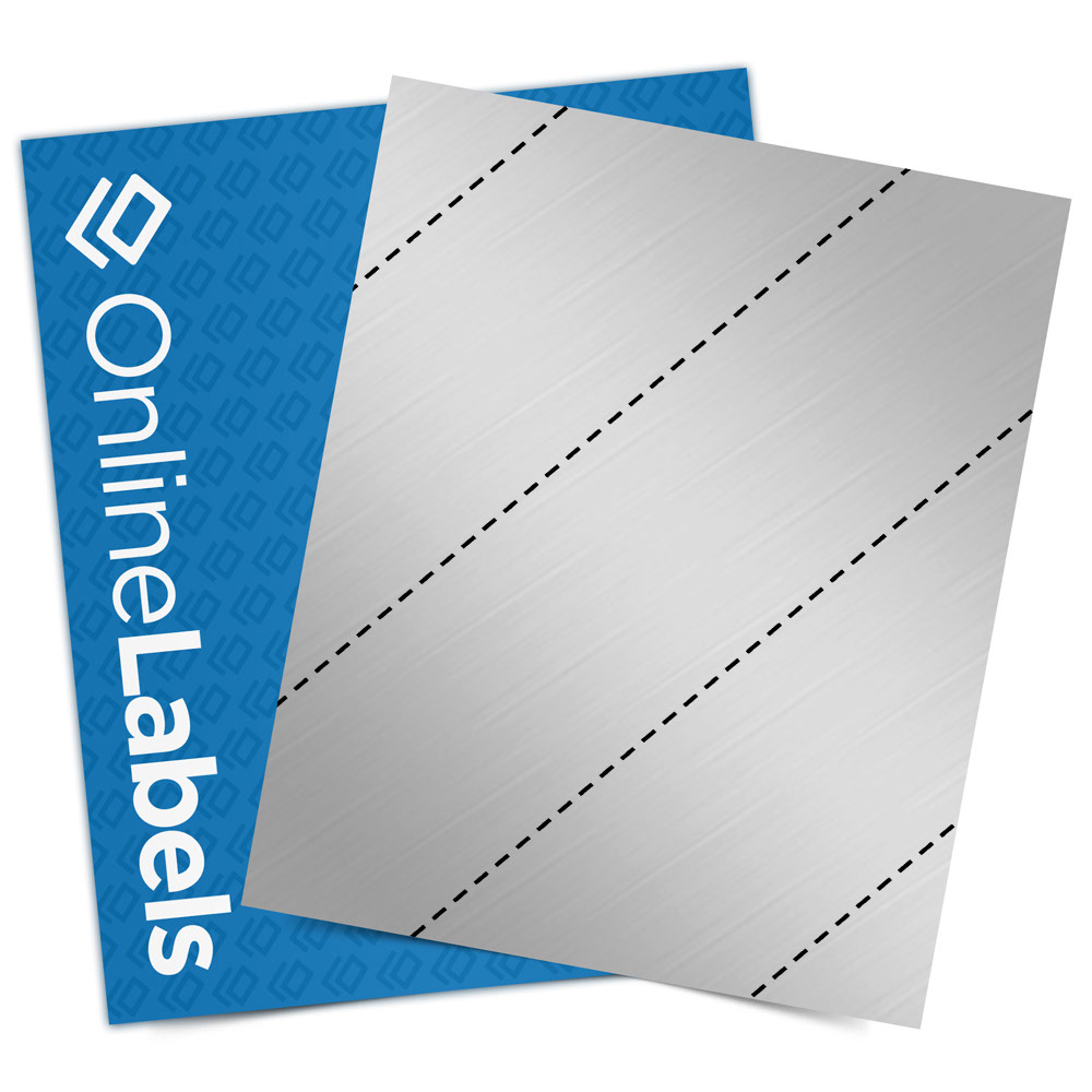 Online Labels - Waterproof Clear Matte Sticker Paper - 100 Sheets - 8.5 x  11 Full Sheet Label - Laser Printer