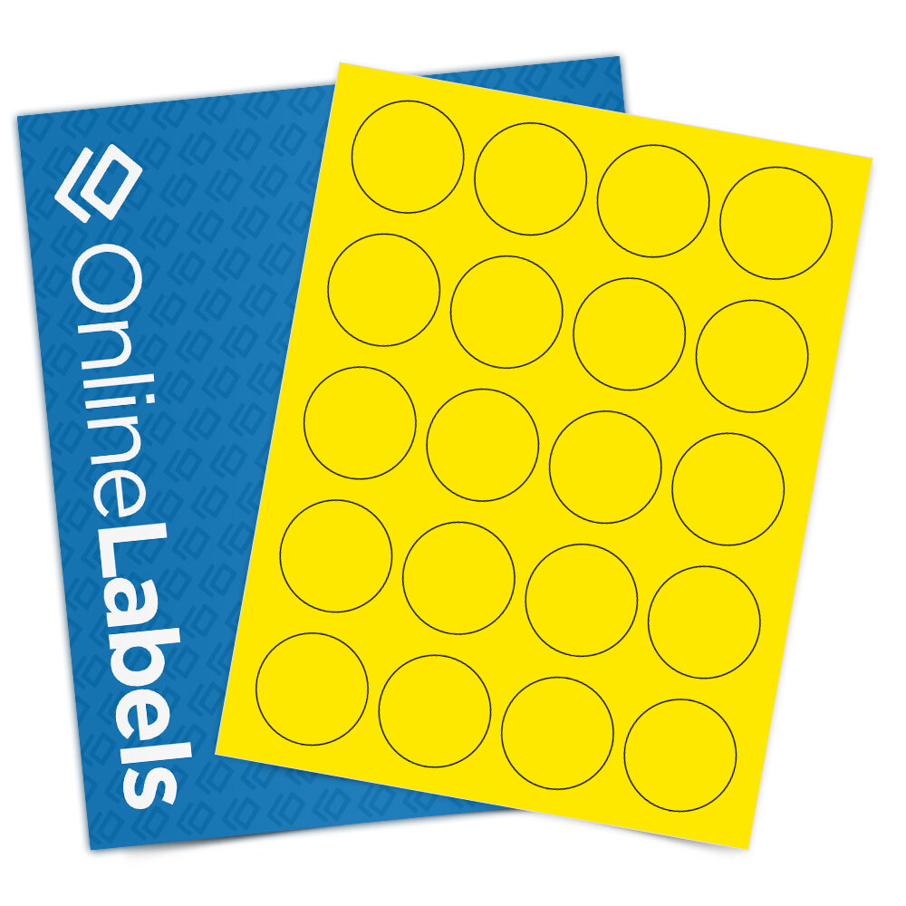 1.75 Circle Blank Label Template - OL914