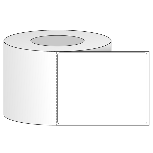 4 x 5400 White Matte Inkjet Tag Stock 8pt. Matte card stock for use in a  roll fed inkjet printer