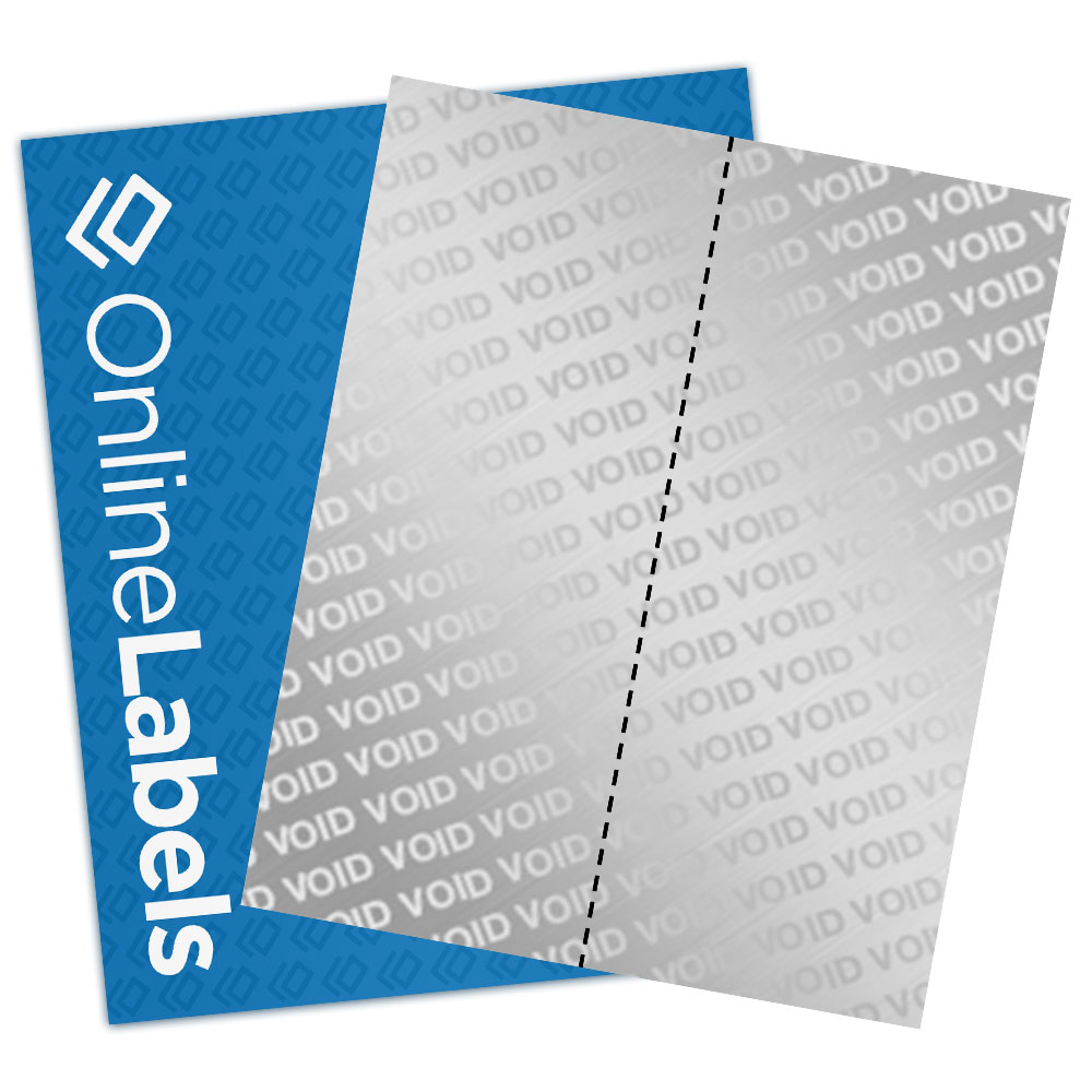 Silver polyester laser labels