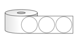 2" Circle Labels on 1" Core